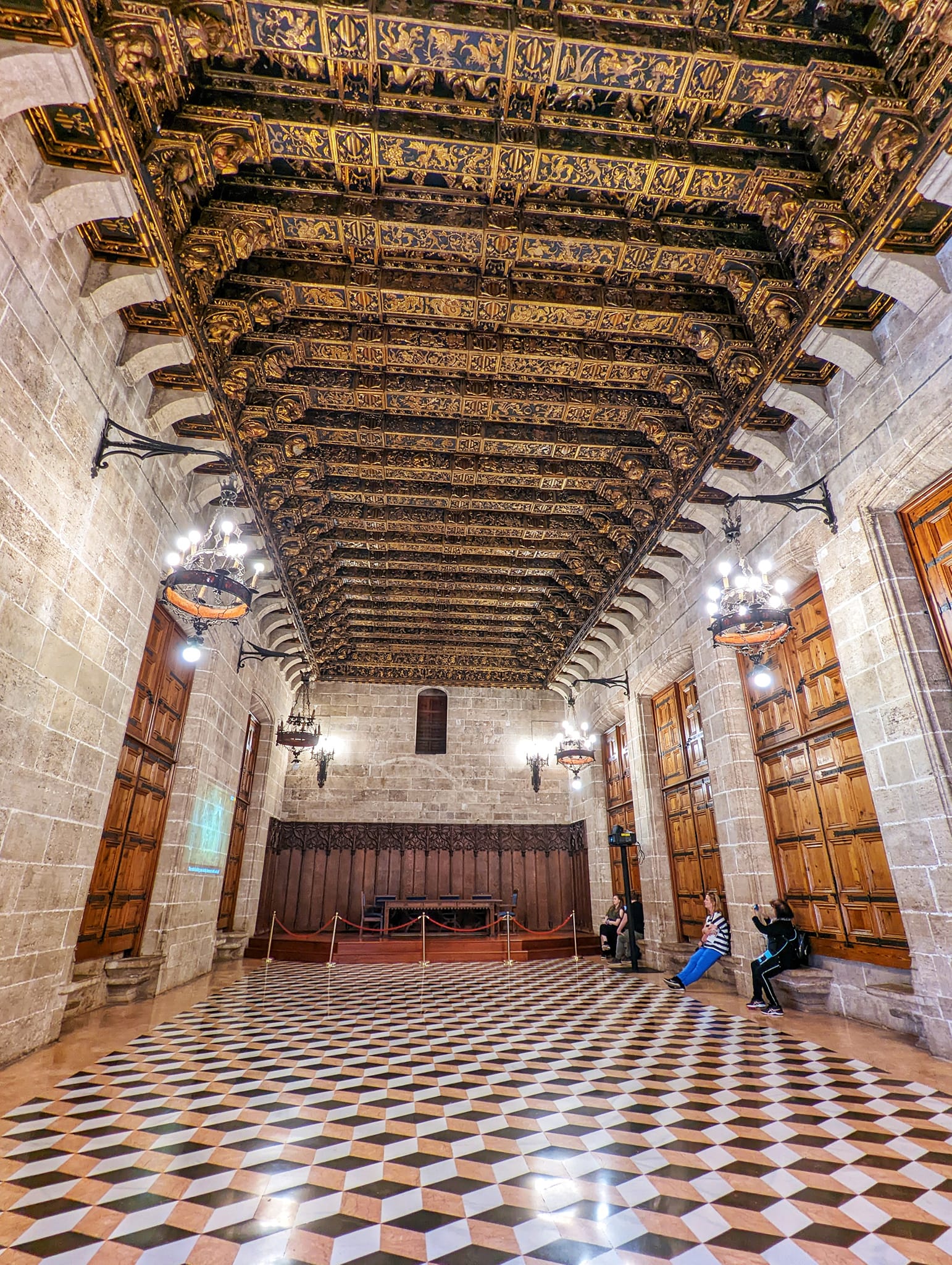 Spain: A week in Valencia - Stunning ceiling at La Lonja de la Seda (The Silk Exchange)