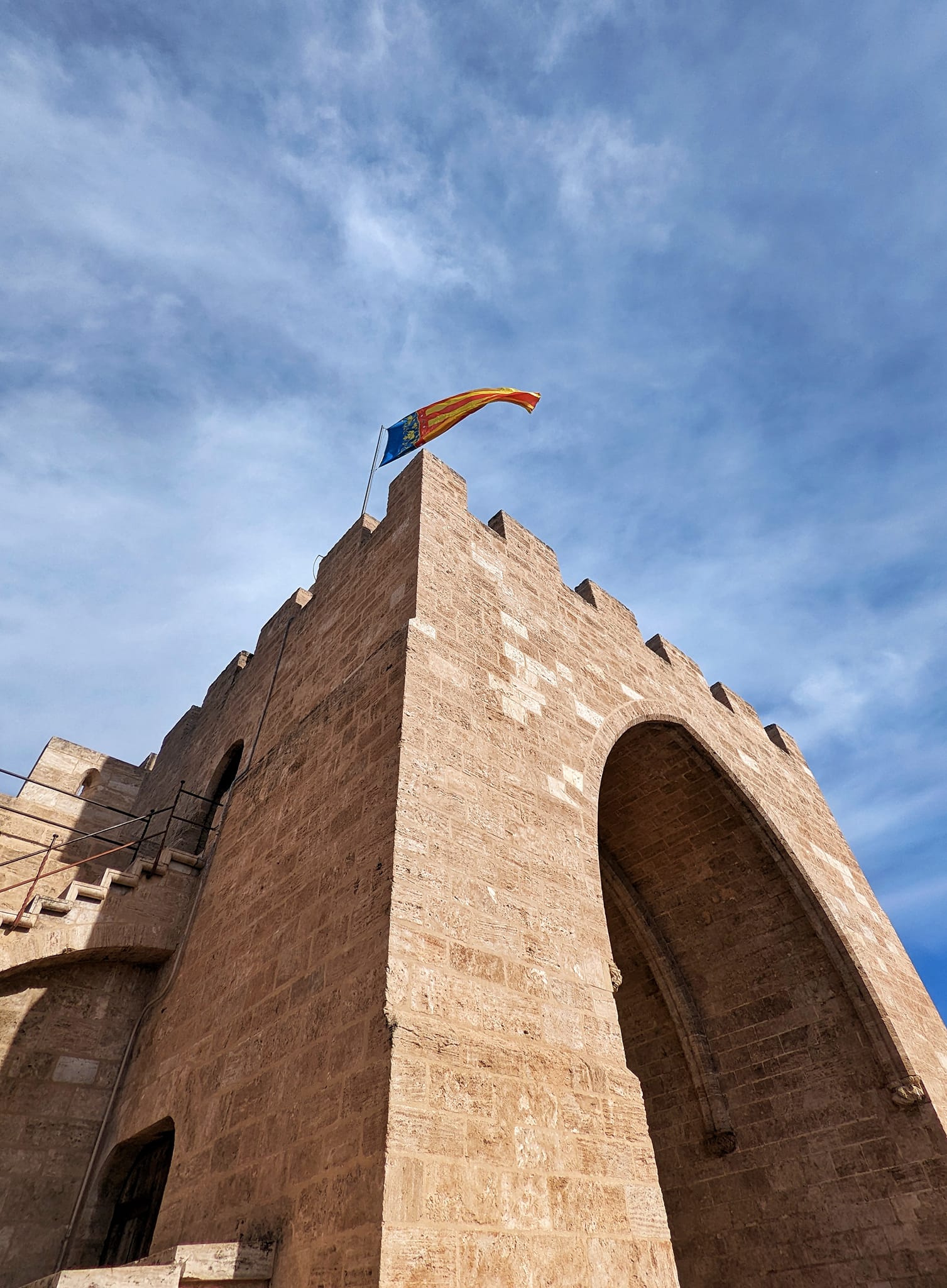 Spain: A week in Valencia - View up Torres de Serranos