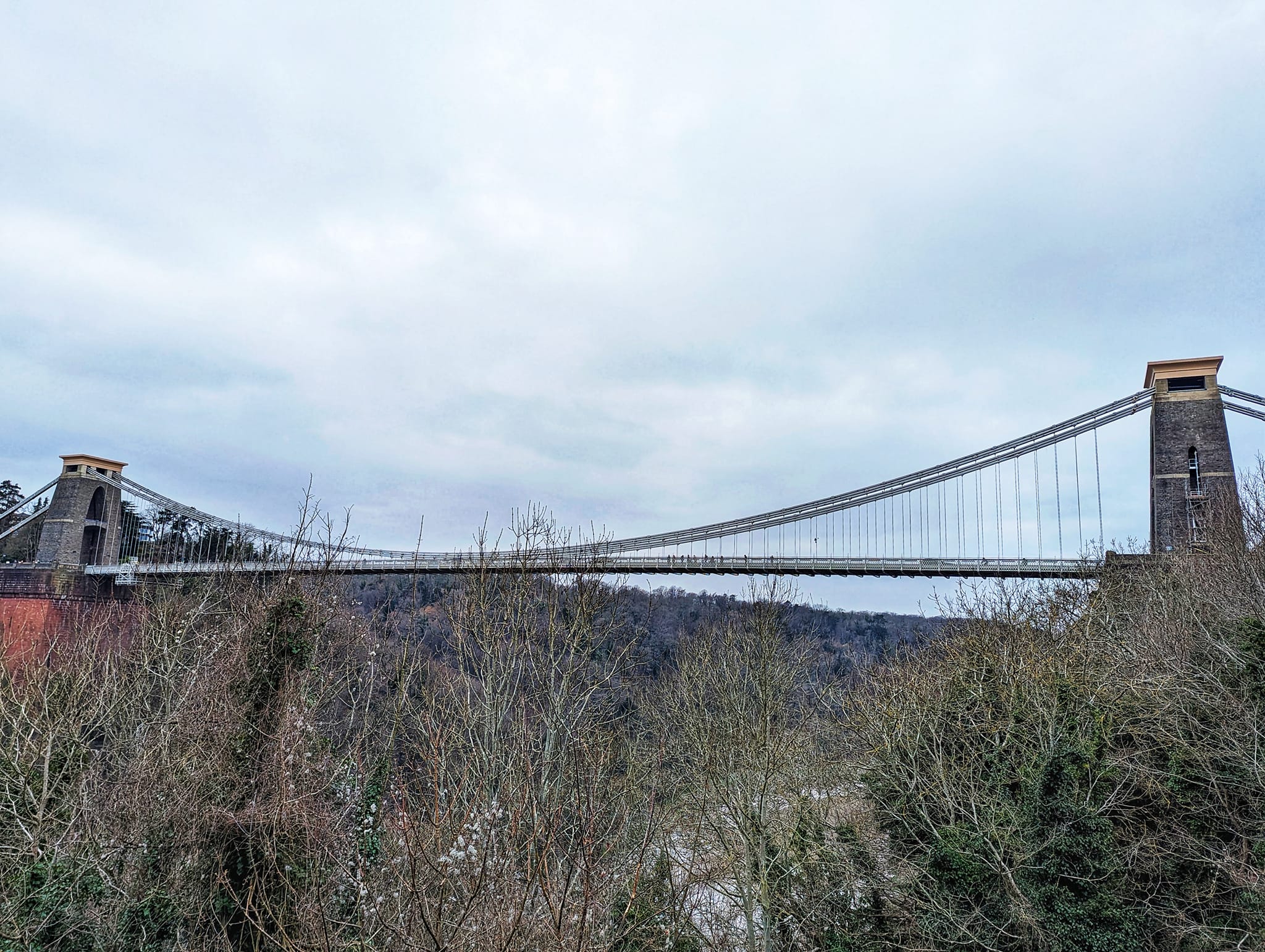 England: A few days in Bristol - Clifton Suspension Bridge - View from the hill