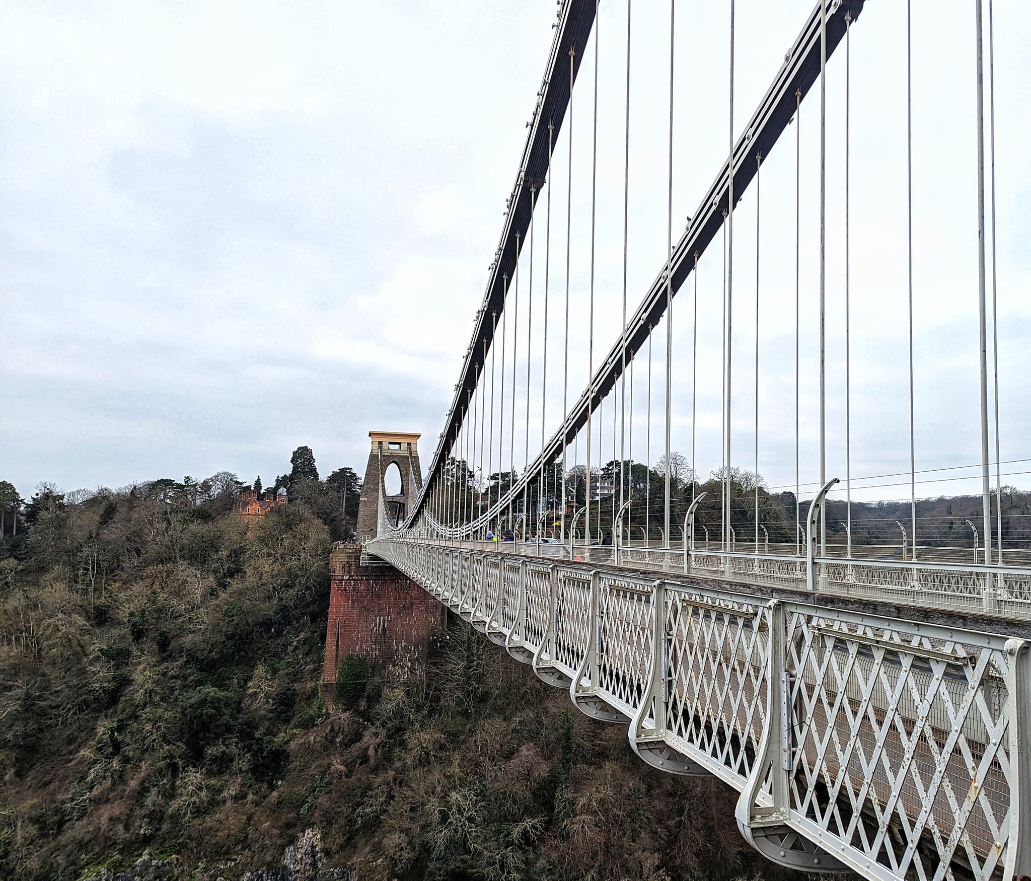 England: A few days in Bristol - Clifton Suspension Bridge - View from Bristol
