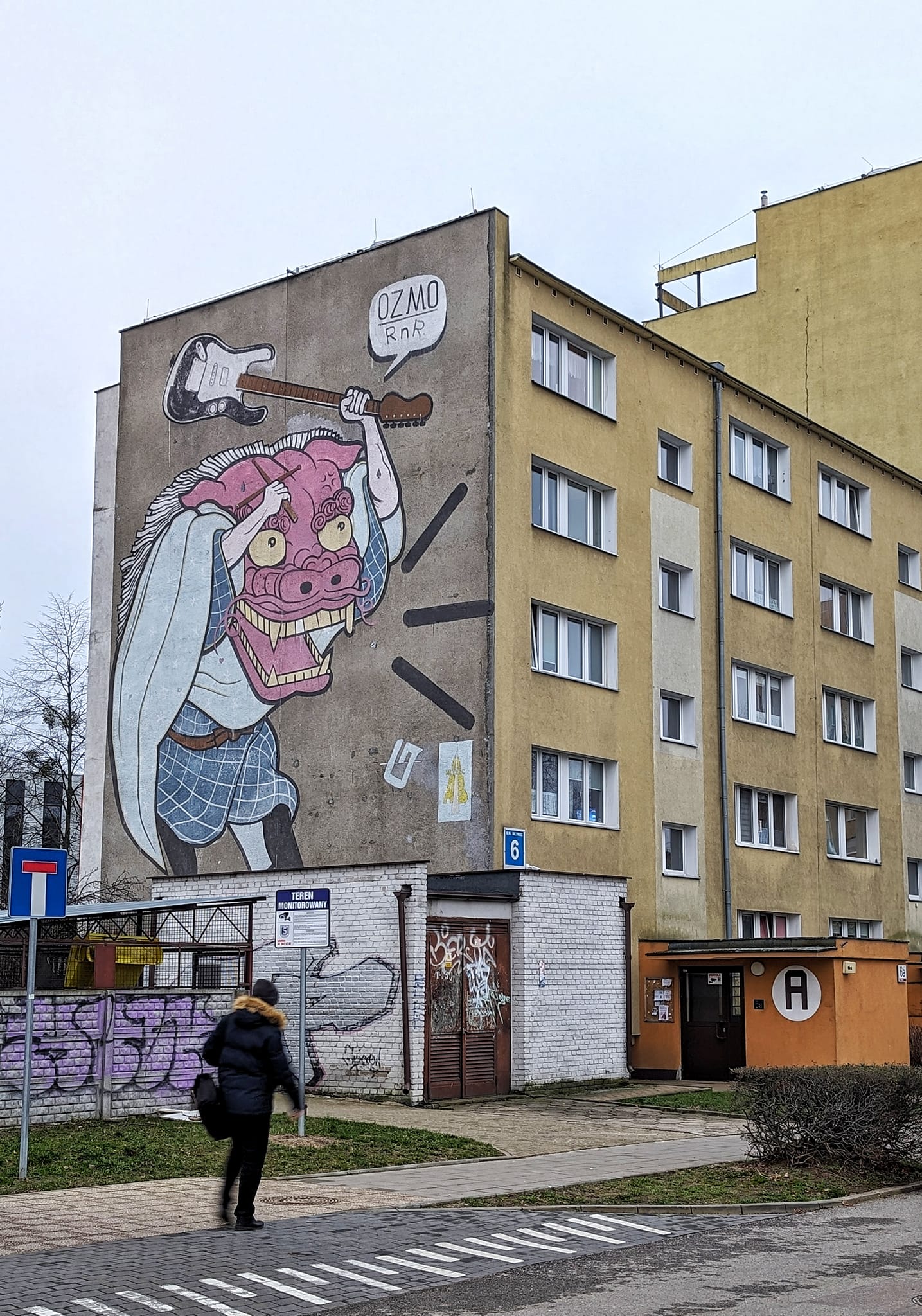 Poland: A week in Gdańsk - Zaspa street art - Ozmo mural