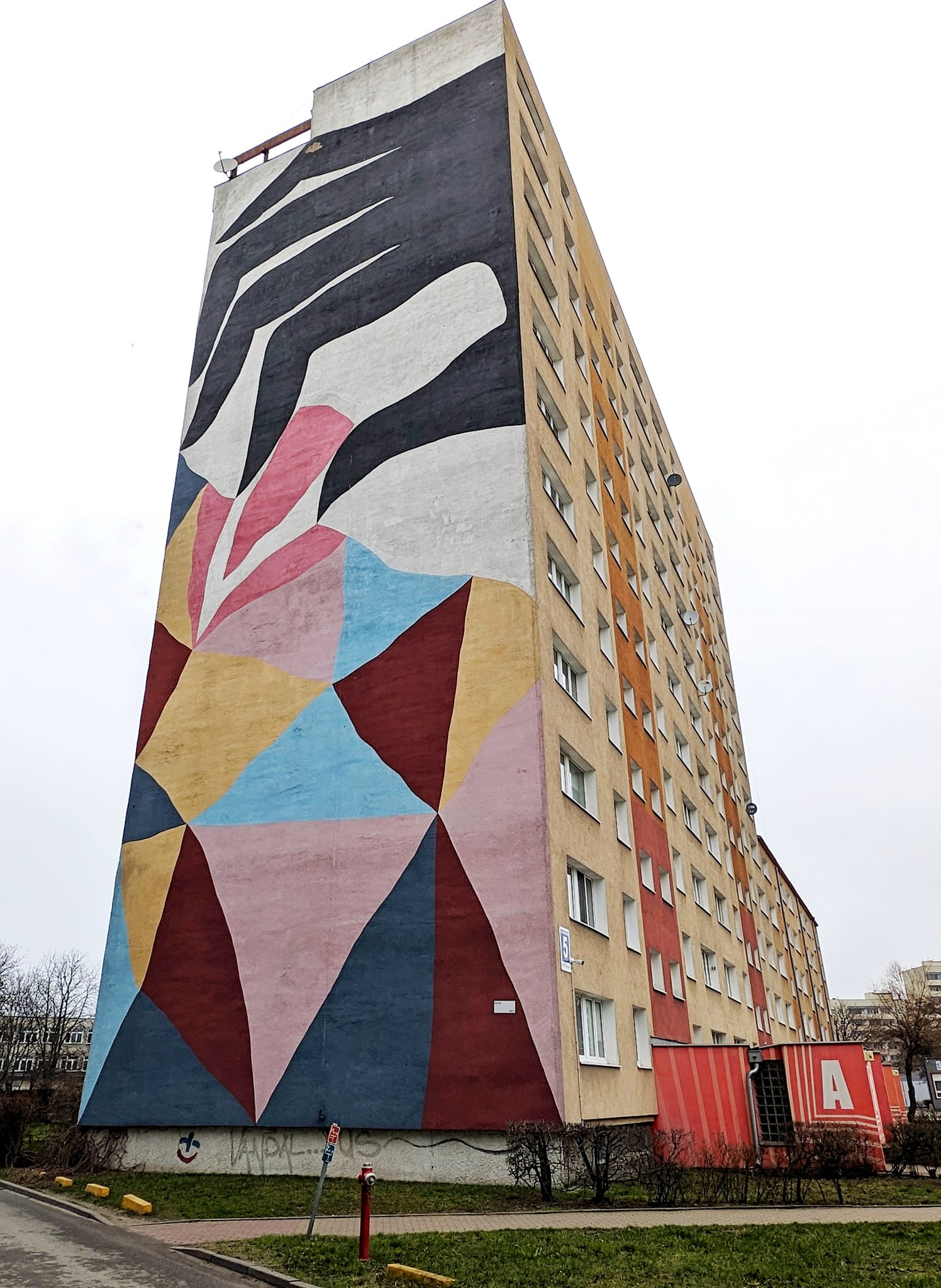 Poland: A week in Gdańsk - Zaspa street art - block mural