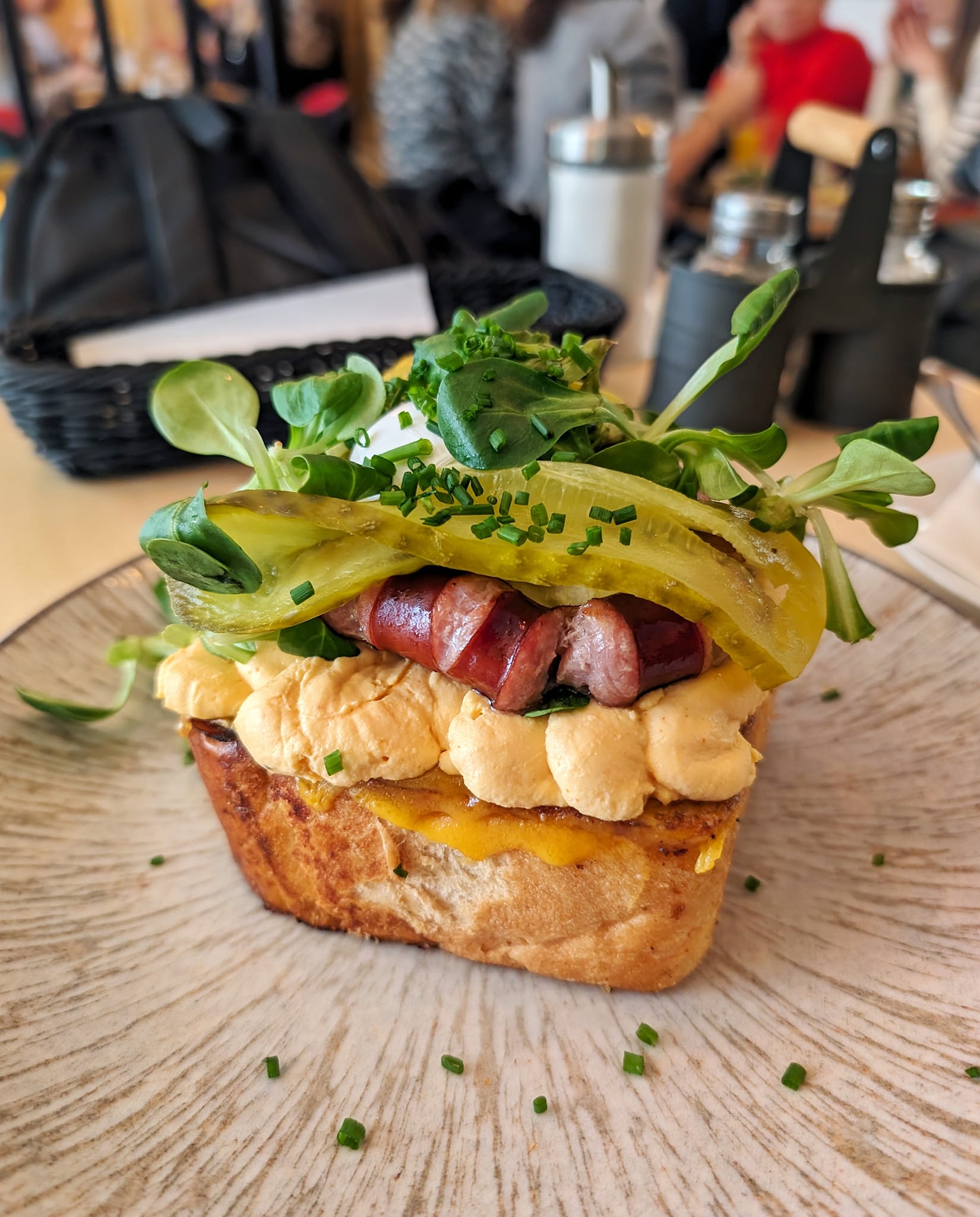 Poland: Food in Gdańsk - Pomelo Bistro Bar toast creation