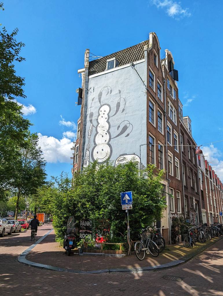 The Netherlands: 24 hours in Amsterdam on a budget - big street art mural